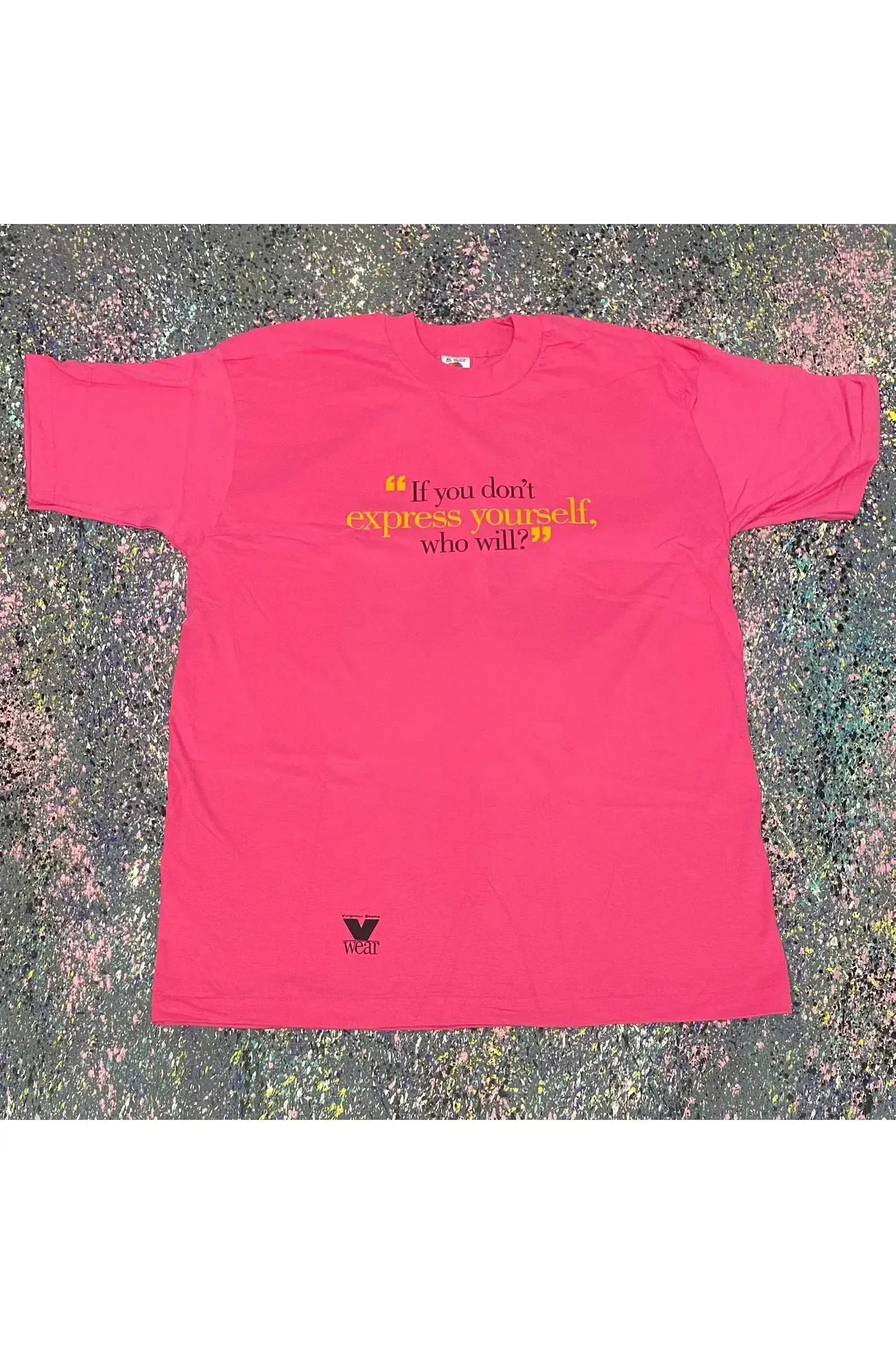 Vintage Deadstock Single Stitch Virginia Slims If You Don't Express Yourself, Who Will? Tee- XL