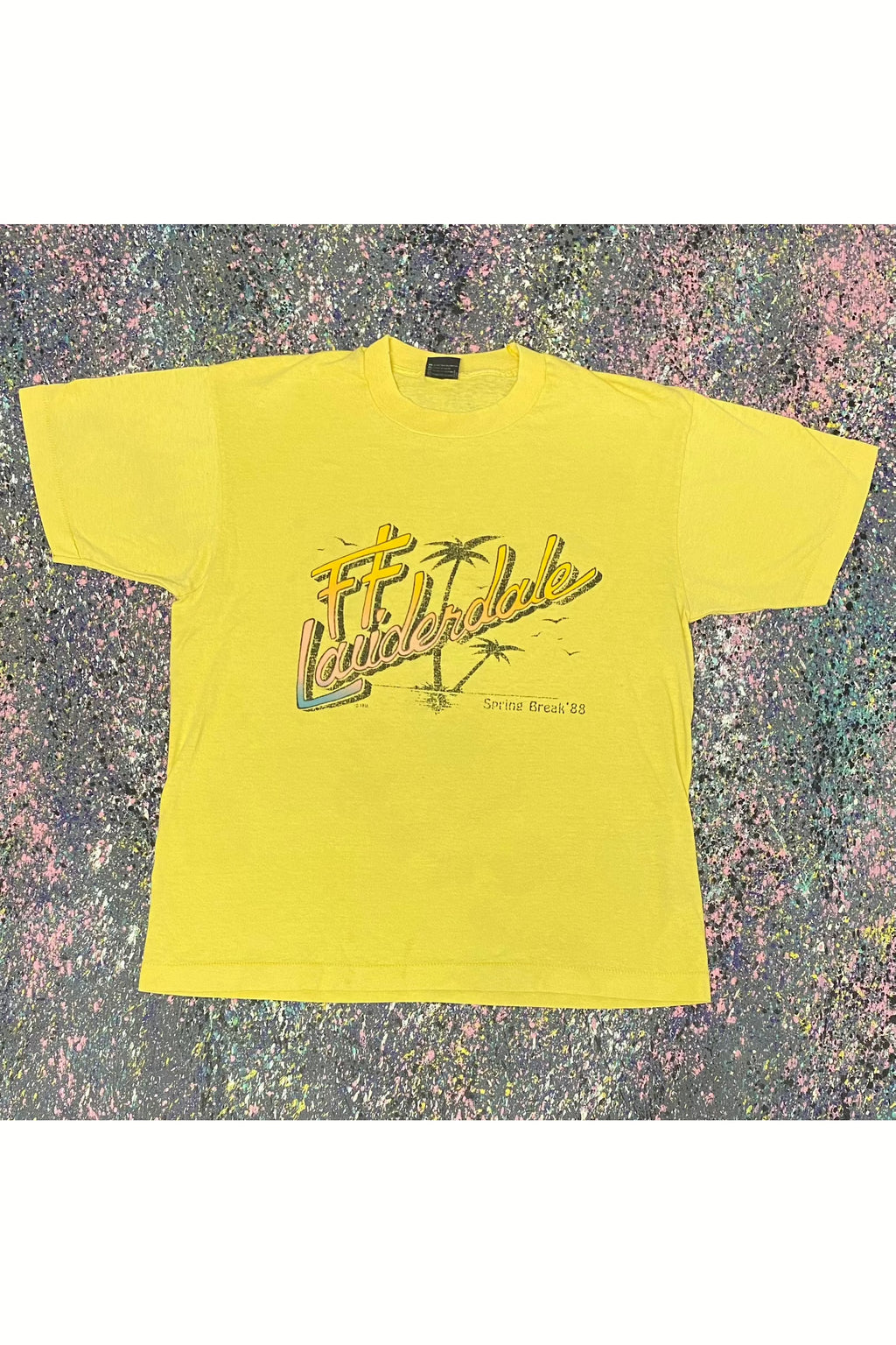 Vintage 1988 Spring Break Ft. Lauderdale Tee- L