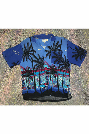 Vintage Jammin Shirt By Basix Hawaiian Shirt- XL