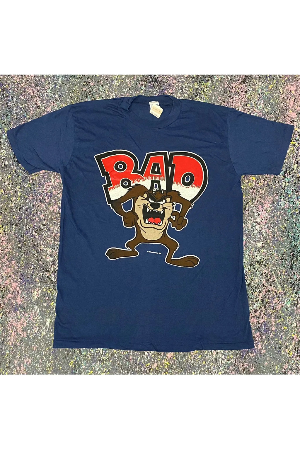 Vintage Deadstock 1987 TAZ BAD Single Stitch Graphic Tee- M