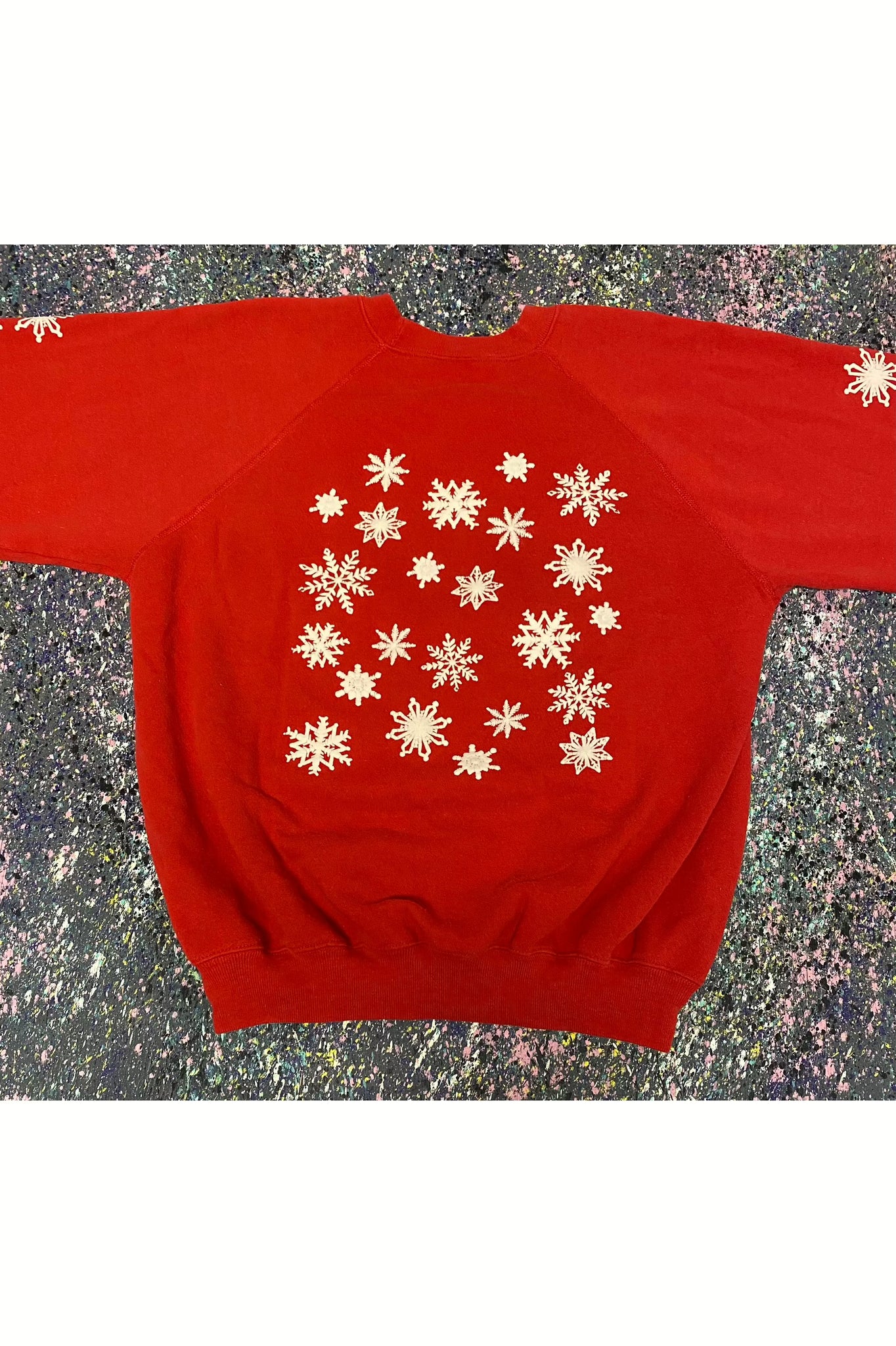 Vintage Hanes Let It Snow Christmas Sweater- XL