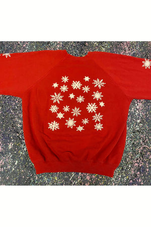 Vintage Hanes Let It Snow Christmas Sweater- XL