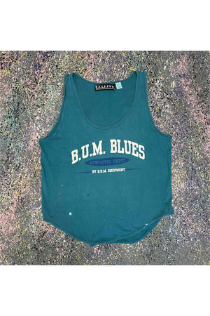 Vintage B.U.M. Equipment “B.U.M. Blues” Tank- L