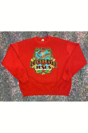 Vintage 1994 Celebrate The Season, Celebrate Jesus Christmas Sweater- XL