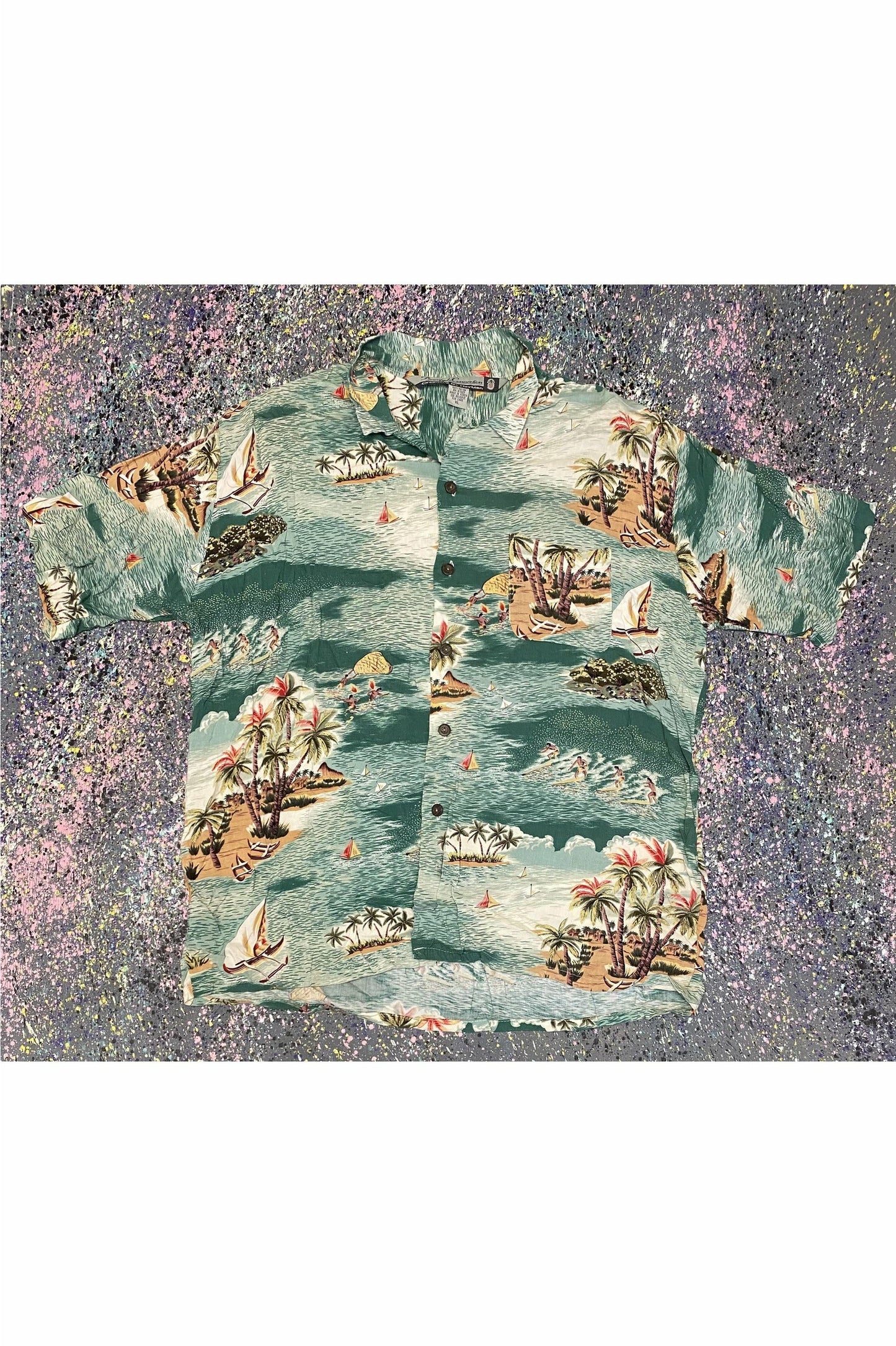 Vintage Pineapple Connections Hawaiian Shirt- XL