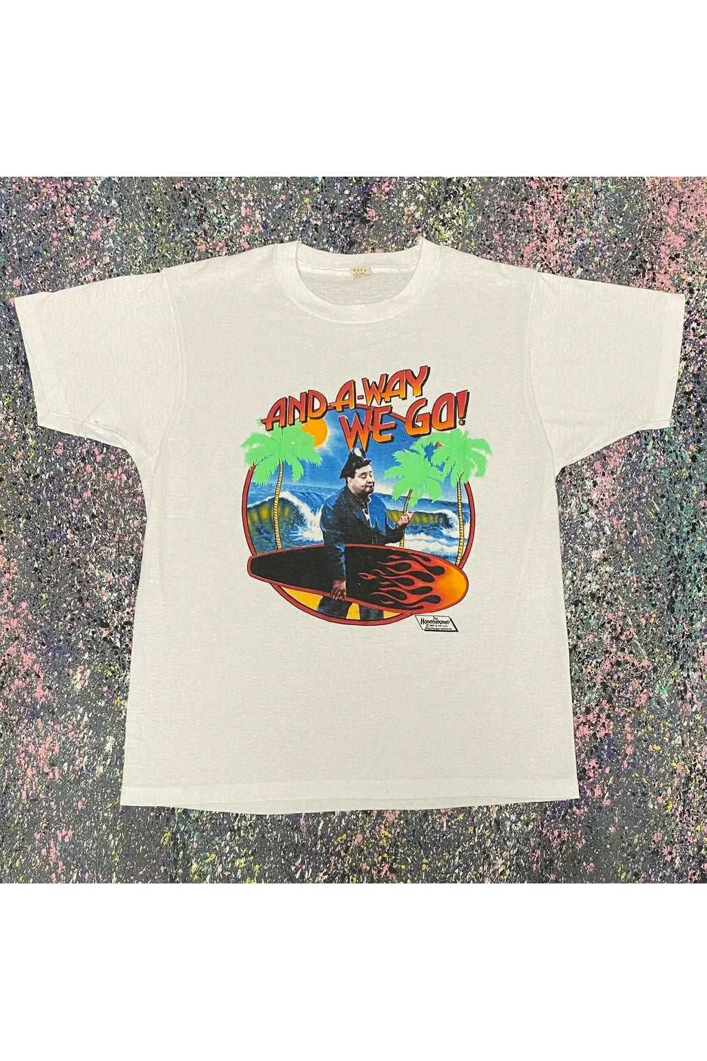 Vintage 1985 The Honeymooners And A-Way We Go! Tee- L
