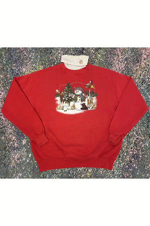 Vintage Artisans Turtle Neck Christmas Sweater- M