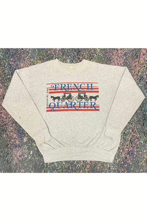Vintage Made In USA New Orleans French Quarter Crewneck- L