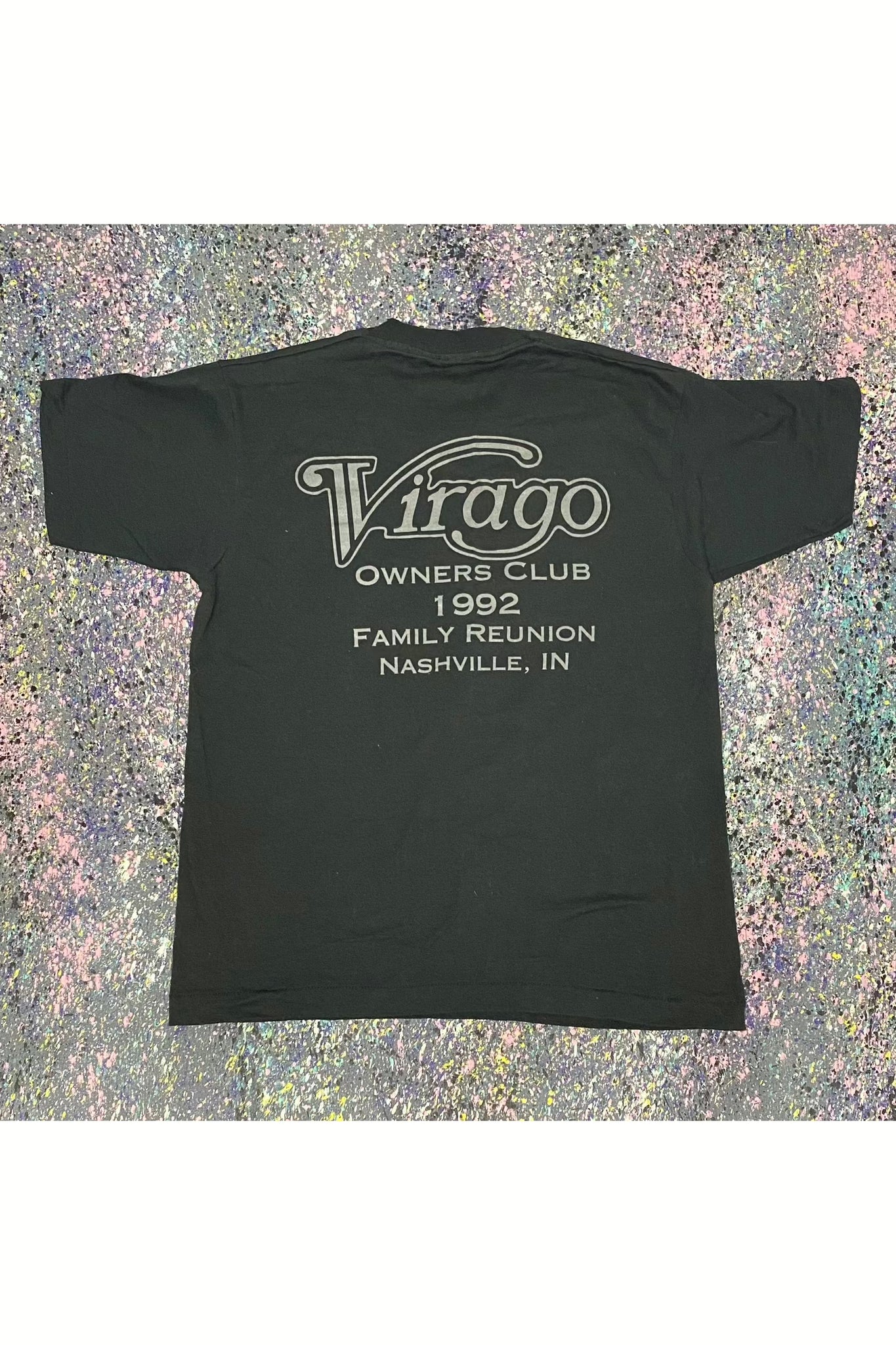 Vintage Deadstock Virago Owners Club 1992 Family Reunion Tee- L