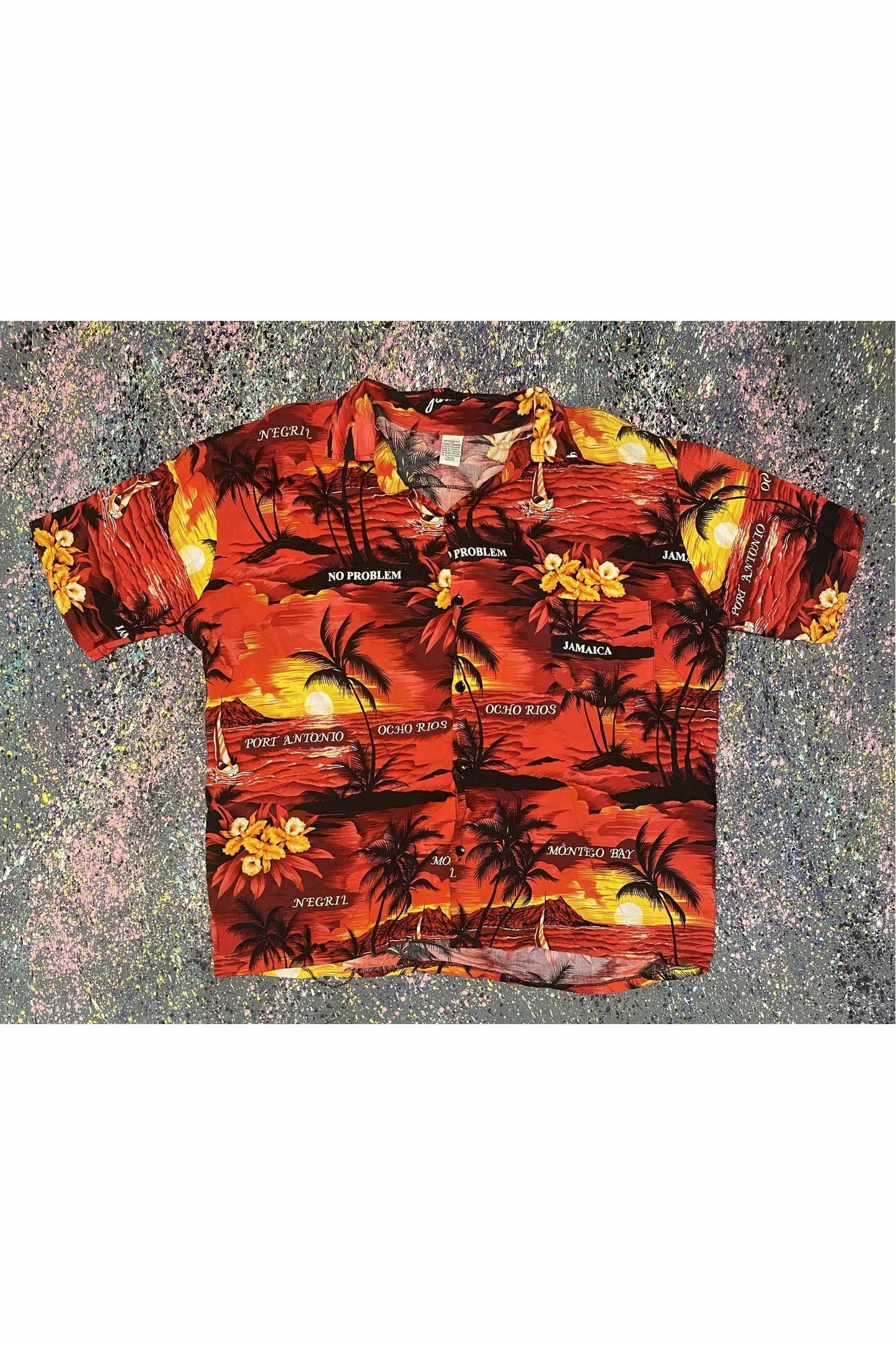 Vintage Jamaica Hawaiian Shirt- XL
