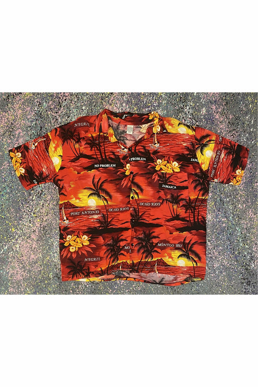 Vintage Jamaica Hawaiian Shirt- XL
