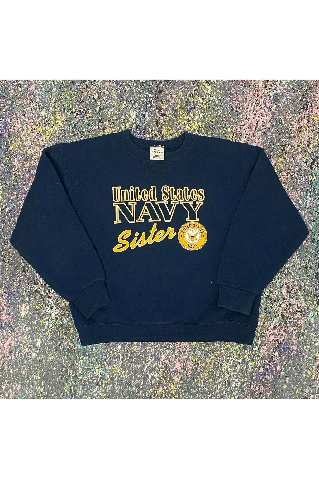 Vintage M.J. Soffe United States Navy Sister Crewneck- YTH M (10-12)