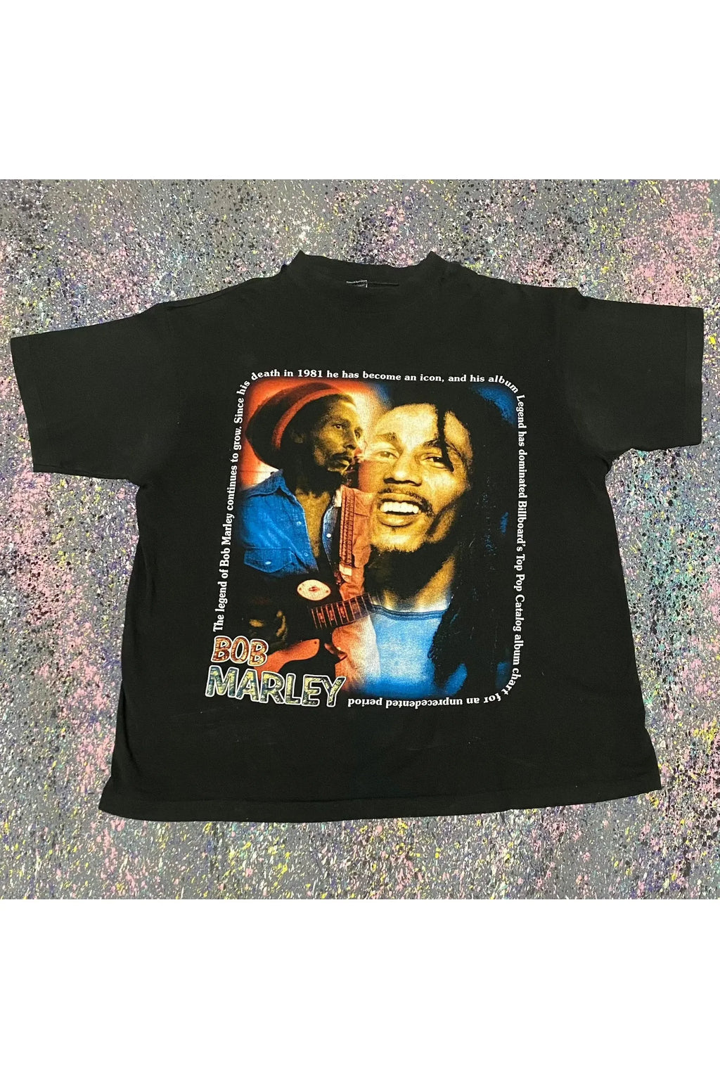 Vintage BVD Bob Marley 90s Single Stitch Rap Tee- XL