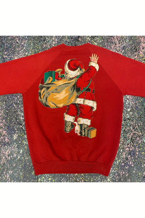 Vintage Jerzees Santa Christmas Sweater- XL