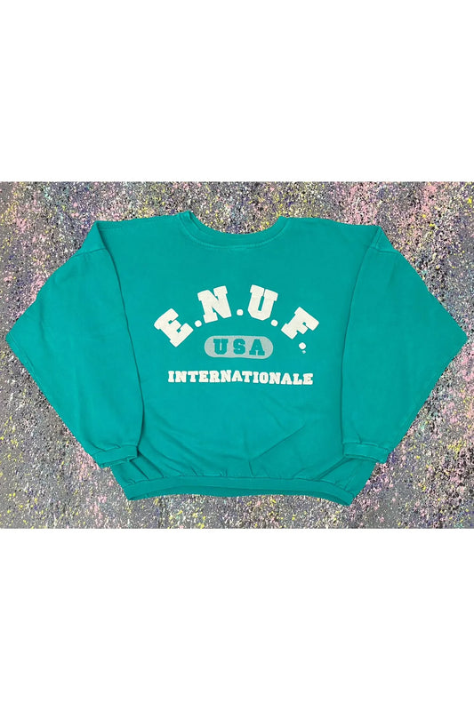 Vintage Made In USA E.N.U.F. Internationale Crewneck- L