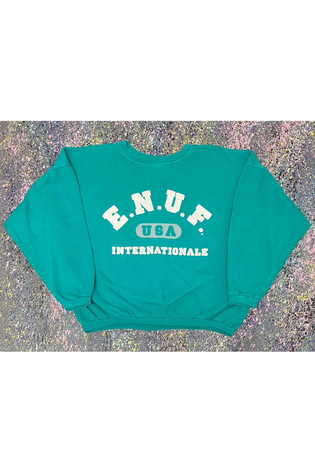 Vintage Made In USA E.N.U.F. Internationale Crewneck- L