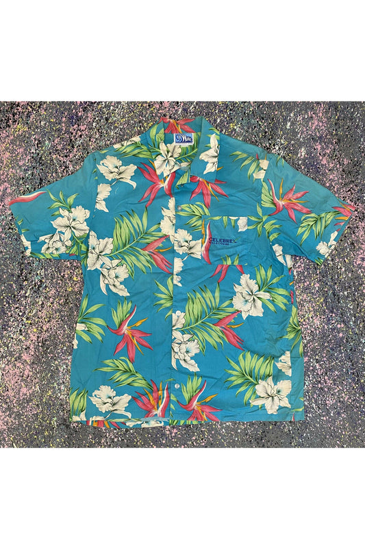 Vintage The Wave Hawaiian Shirt- L